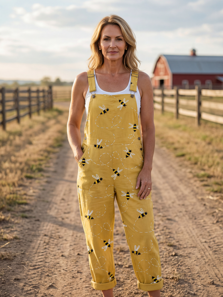 Petra | Light HoneyBee Jumpsuit