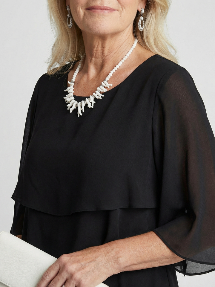 Brent | Layered Tier Midi Dress