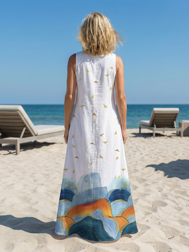 Caelia | Calm Line Maxi Dress
