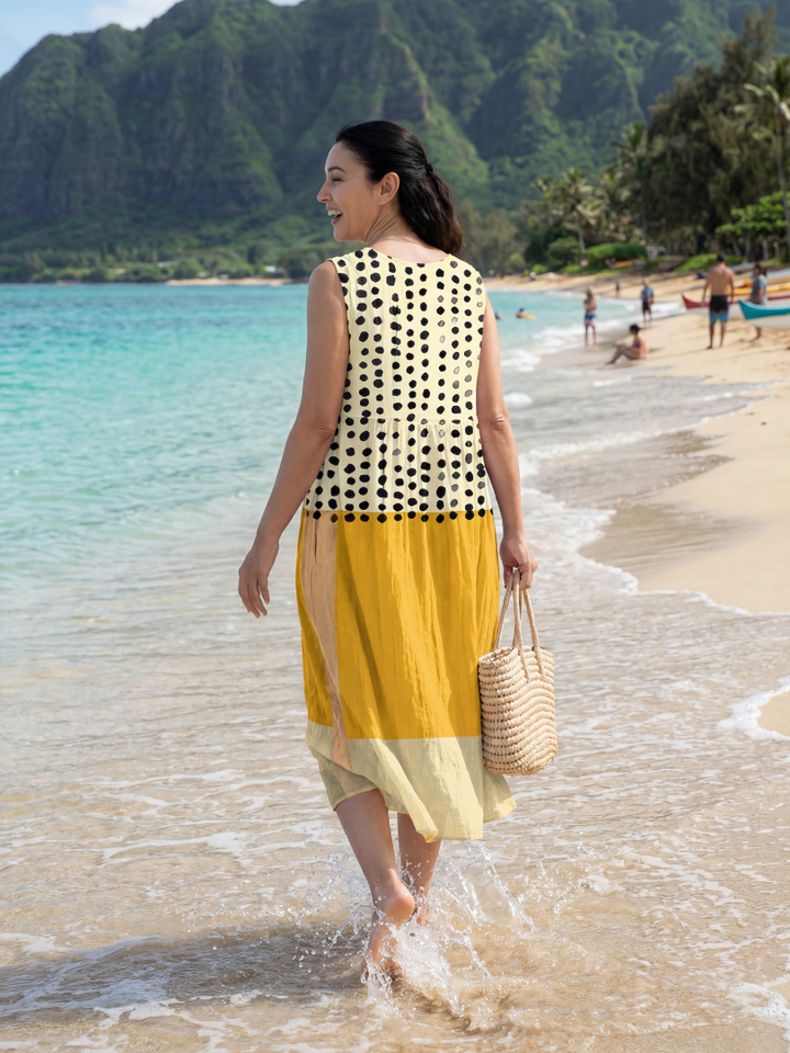 Hugo | Garden Dot Midi Dress
