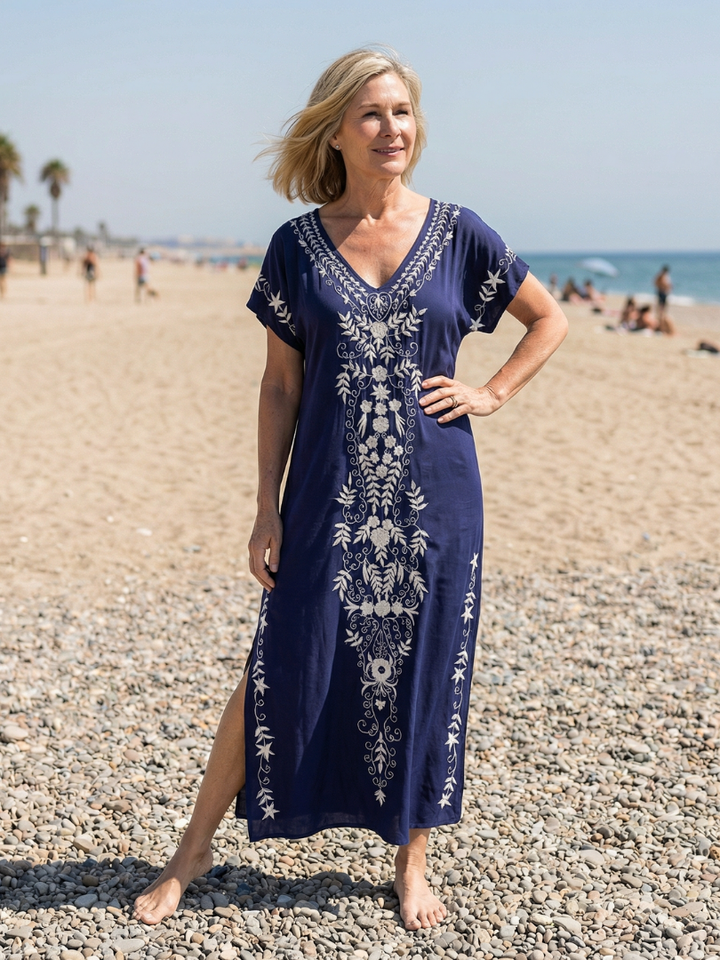 Elyra | Light Drape Midi Dress